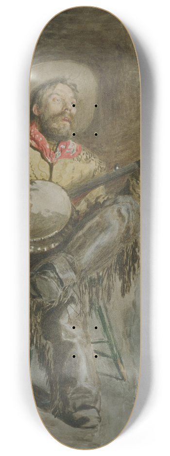 Thomas Eakins - Cowboy Singing 8.25 inch art skate deck