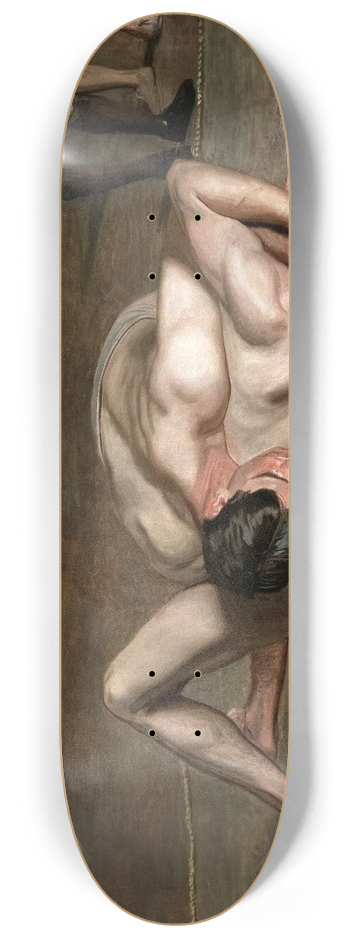 Thomas Eakins - Wrestlers 8.25 inch art skate deck