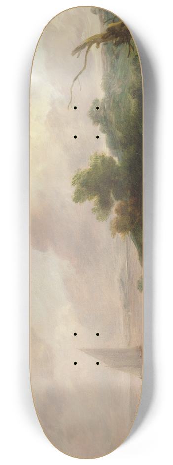 Thomas Gainsborough - Coastal Landscape with a Shepherd and His Flock 8.25 inch art skate deck