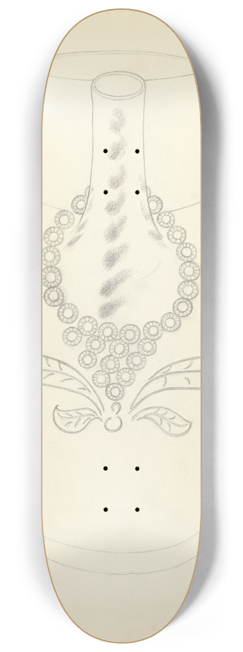 American 20th Century - Grey Stoneware Water Jug 8.25 inch art skate deck