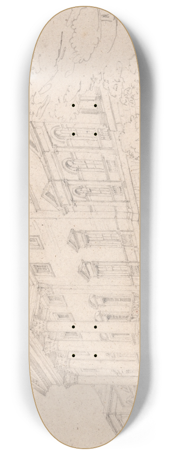 Thomas Girtin - Harewood House, Yorkshire 8.25 inch art skate deck