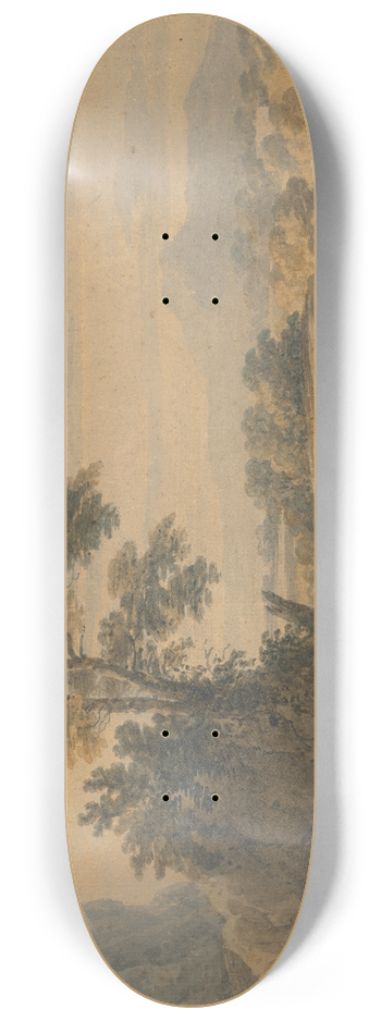 Thomas Girtin - Romantic Landscape 8.25 inch art skate deck