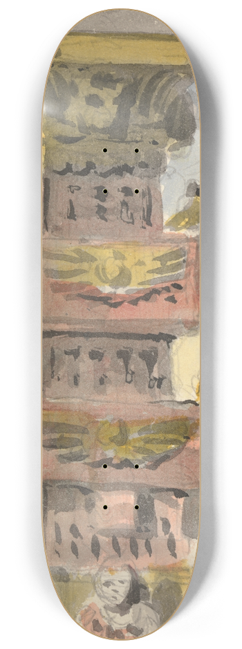 Thomas Grieve - Design for an Egyptian Column 8.25 inch art skate deck