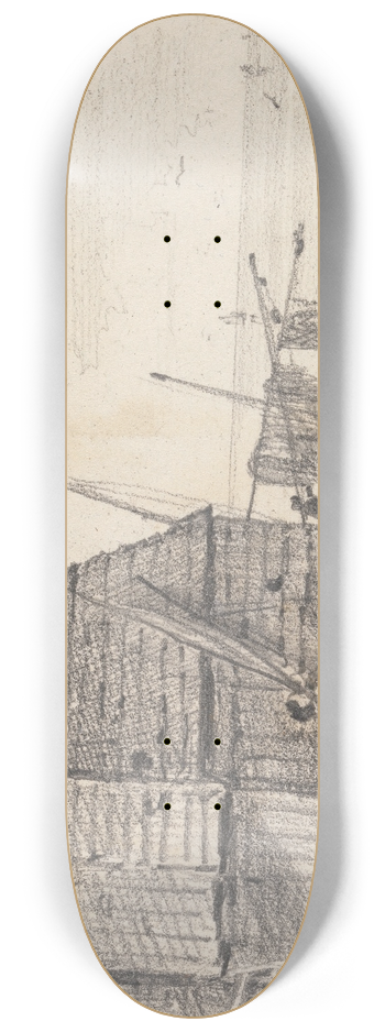 Thomas Hastings - Hastings Beach, 7 October 1820 8.25 inch art skate deck