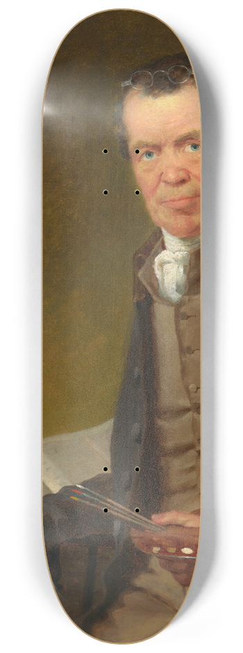 Thomas Hicks - Edward Hicks Painting the Peaceable Kingdom 8.25 inch art skate deck