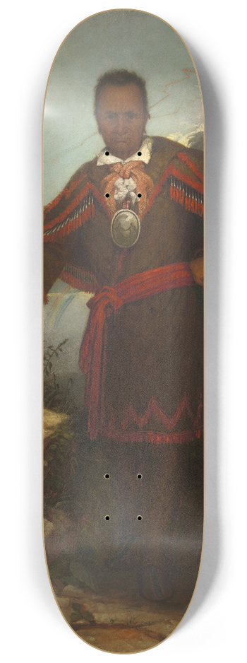 Thomas Hicks - Red Jacket (Sagoyewatha) 8.25 inch art skate deck
