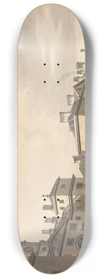 Thomas Malton the Younger - Horse Guards, Whitehall 8.25 inch art skate deck