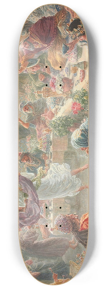 Thomas Matthews Rooke - Herods Feast 8.25 inch art skate deck