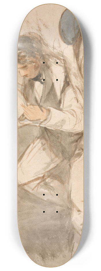 Thomas Miles Richardson, Jr. - A man resting 8.25 inch art skate deck