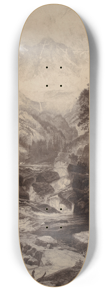 Thomas Moran - Mountain of the Holy Cross 8.25 inch art skate deck