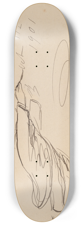 Thomas Nast - Signature TH. Nast Oct. 17_1901 8.25 inch art skate deck
