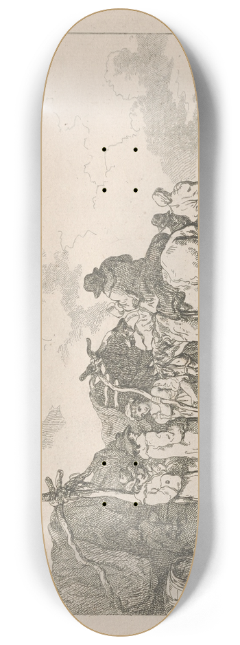 Thomas Rowlandson - A fair 8.25 inch art skate deck