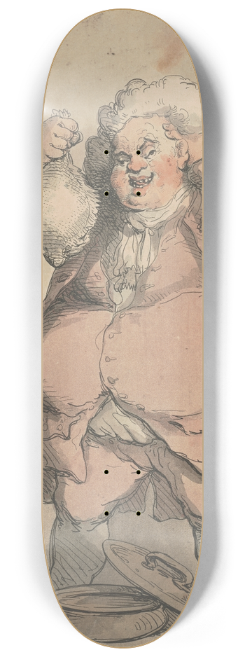 Thomas Rowlandson - An epicure 8.25 inch art skate deck