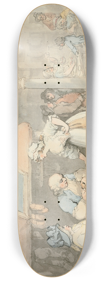Thomas Rowlandson - At the cobblers 8.25 inch art skate deck