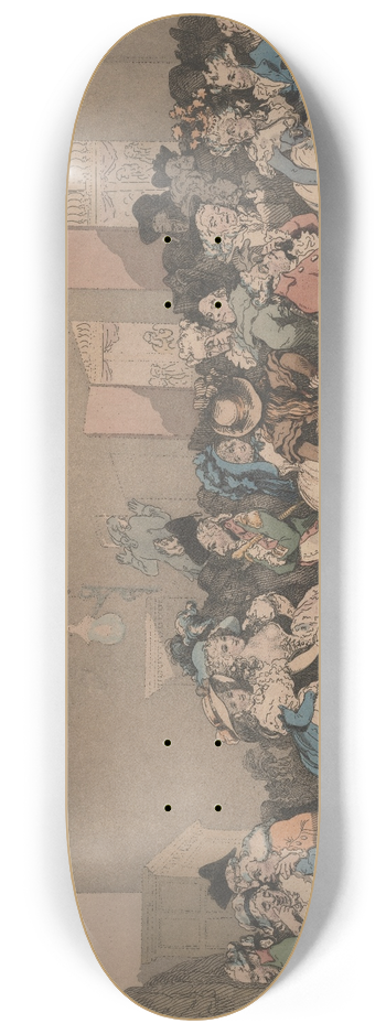 Thomas Rowlandson - Box lobby loungers 8.25 inch art skate deck