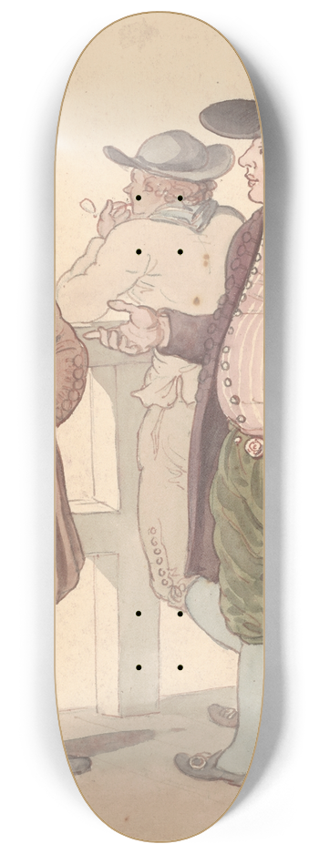 Thomas Rowlandson - Dutch costumes 8.25 inch art skate deck