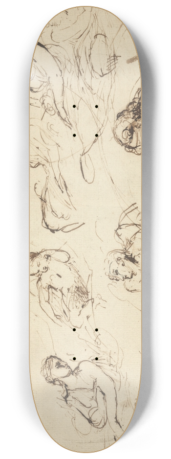 Thomas Stothard - Study for Telemachus 8.25 inch art skate deck
