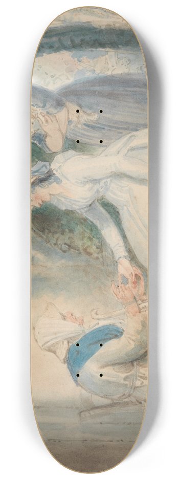Thomas Stothard - The Fortune Teller 8.25 inch art skate deck