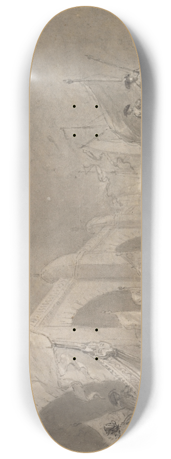 Thomas Stothard - Westminster Bridge and the Royal Barge 8.25 inch art skate deck