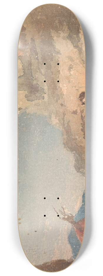 Thomas Sully - Figures Among Ruins on Hill 8.25 inch art skate deck