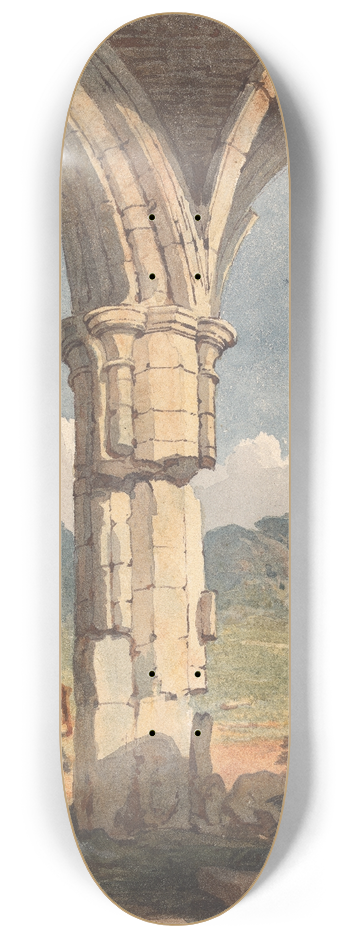 Thomas Sully - Landscape Looking Through Ruined Archway 8.25 inch art skate deck