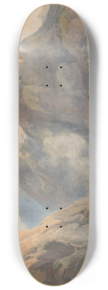 Thomas Sully - Mountain Scene with Stream, Cows and Figures 8.25 inch art skate deck