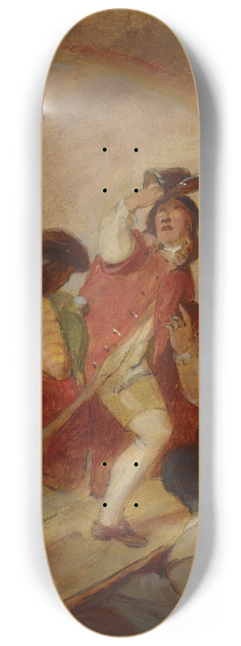 Thomas Sully - Robinson Crusoe and His Man Friday Leave the Island 8.25 inch art skate deck