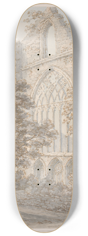 Thomas Sunderland - West Window of Tintern Abbey 8.25 inch art skate deck