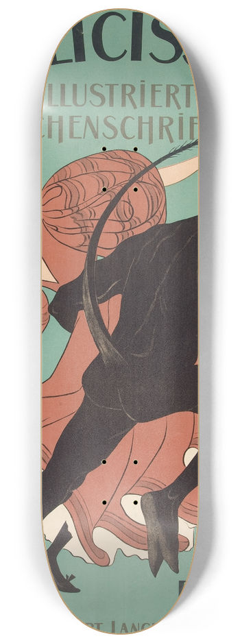 Thomas Theodor Heine - Simplicissimus, IllustratedWeekly 8.25 inch art skate deck