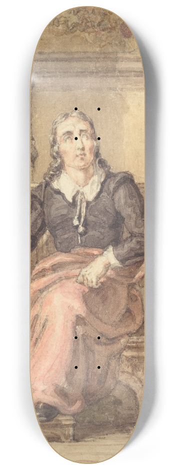 Thomas Uwins - The Blind Milton 8.25 inch art skate deck