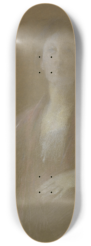 Thomas Wilmer Dewing - A Reflective Moment 8.25 inch art skate deck