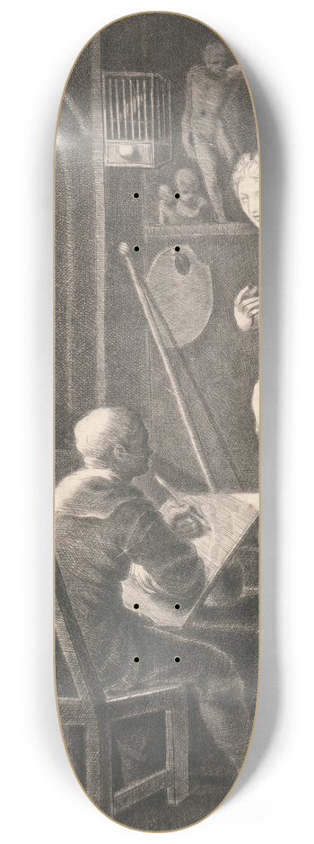 Thomas Worlidge - The Painters Study 8.25 inch art skate deck