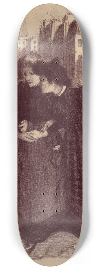 Thophile Alexandre Steinlen - Dessin original pour les Matres de lAffiche 8.25 inch art skate deck