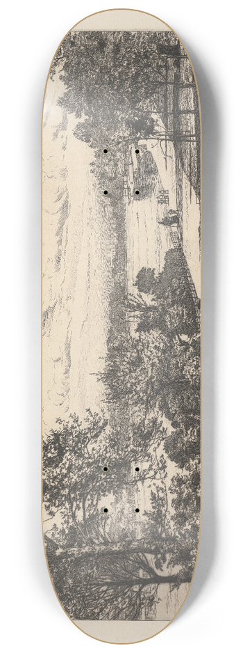 Tristram James Ellis - Hyde Park, The Serpentine 8.25 inch art skate deck