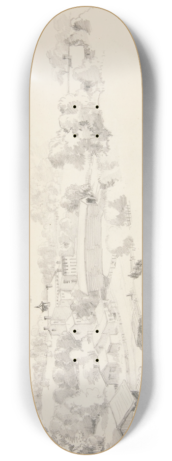 Truman Seymour - View ofWilliamstown 8.25 inch art skate deck