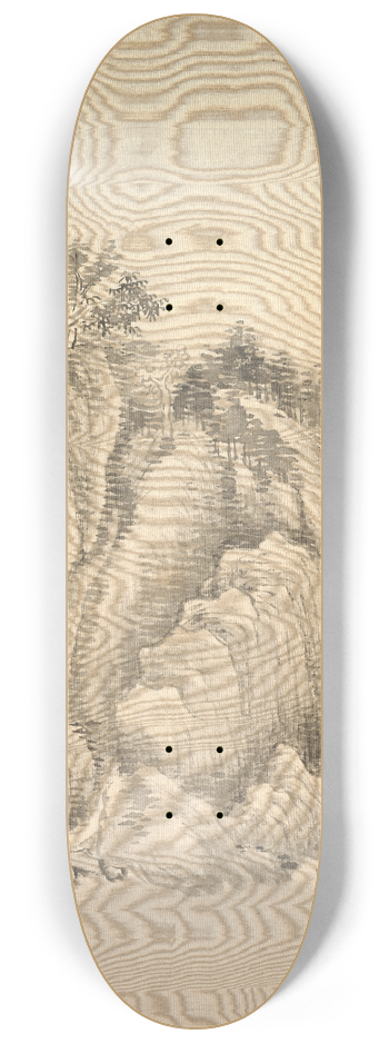 Tsubaki Chinzan - Waterfall and Rocks 8.25 inch art skate deck