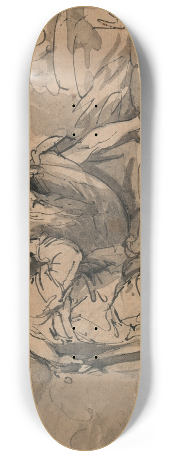 John Hamilton Mortimer - Edgar and the Earl of Gloucester 8.25 inch art skate deck