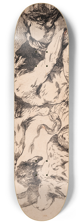 John Hamilton Mortimer - Revengeful Monsters (two states) 8.25 inch art skate deck