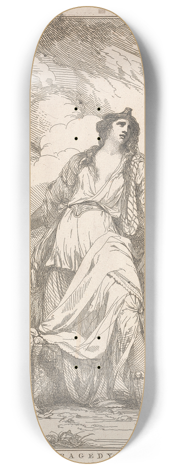 John Hamilton Mortimer - Tragedy 8.25 inch art skate deck