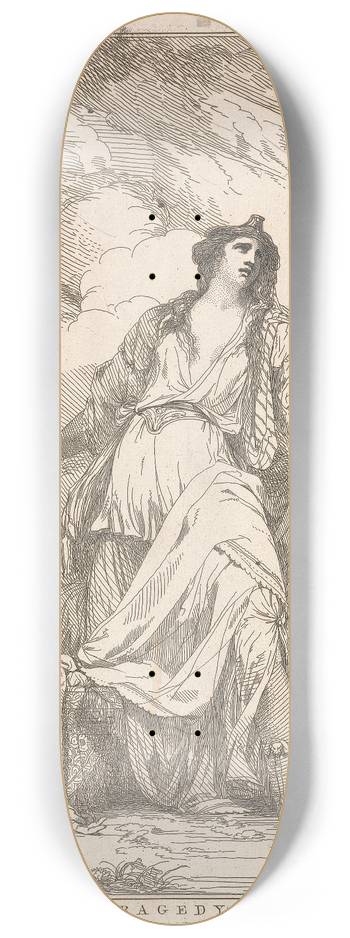 John Hamilton Mortimer - Tragedy 8.25 inch art skate deck