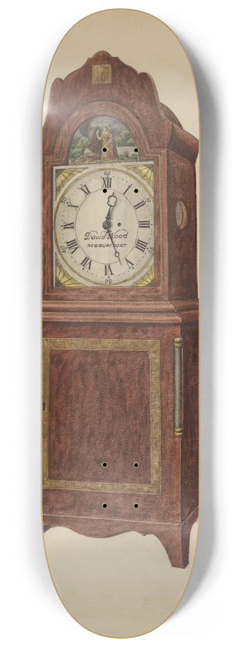 Ulrich Fischer - Mantel Clock 8.25 inch art skate deck