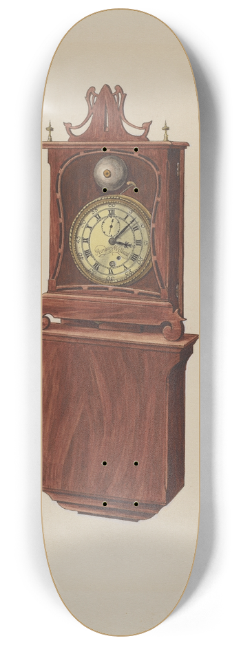 Ulrich Fischer - Wall Clock 8.25 inch art skate deck
