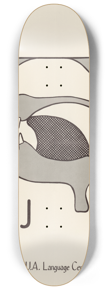 U.S. Information Agency - AWA Language Poster 8.25 inch art skate deck