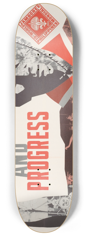 U.S. Information Agency - Scouting for Peace & Progress 8.25 inch art skate deck
