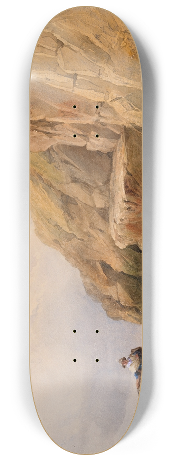 John Henry Mole - A Girl Gathering Shellfish 8.25 inch art skate deck