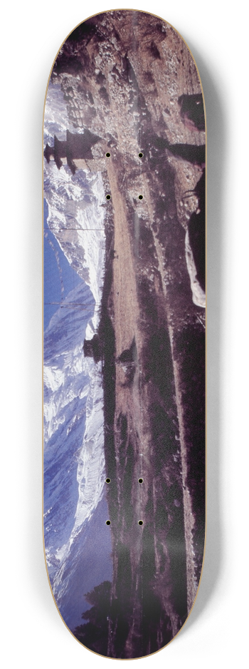 U.S. Information Agency - Untitled, foreign language poster 8.25 inch art skate deck