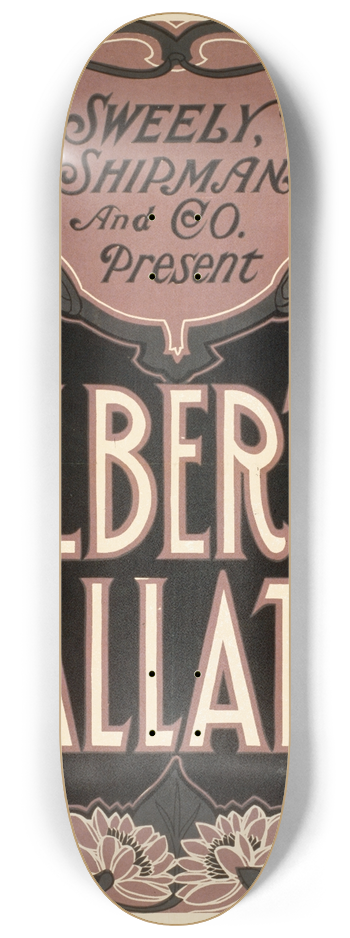 U.S. Lithograph Co. - Alberta Gallatin 8.25 inch art skate deck