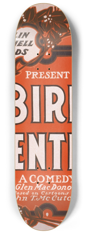 U.S. Lithograph Co. - Bird center 8.25 inch art skate deck