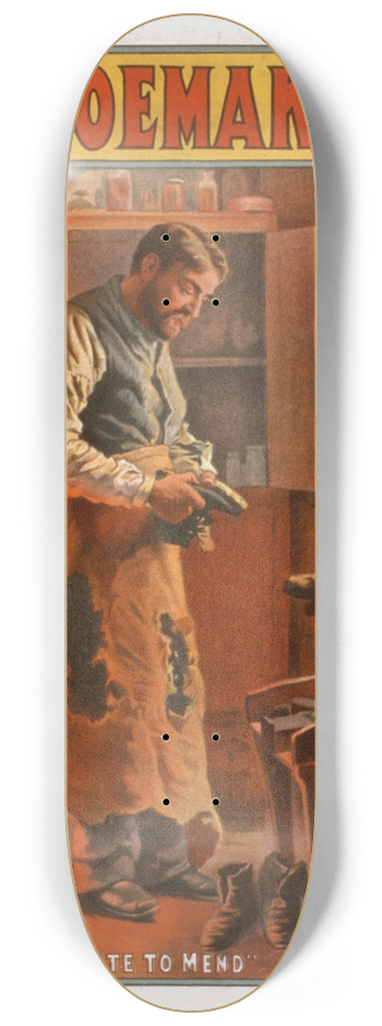U.S. Lithograph Co. - The shoemaker 8.25 inch art skate deck