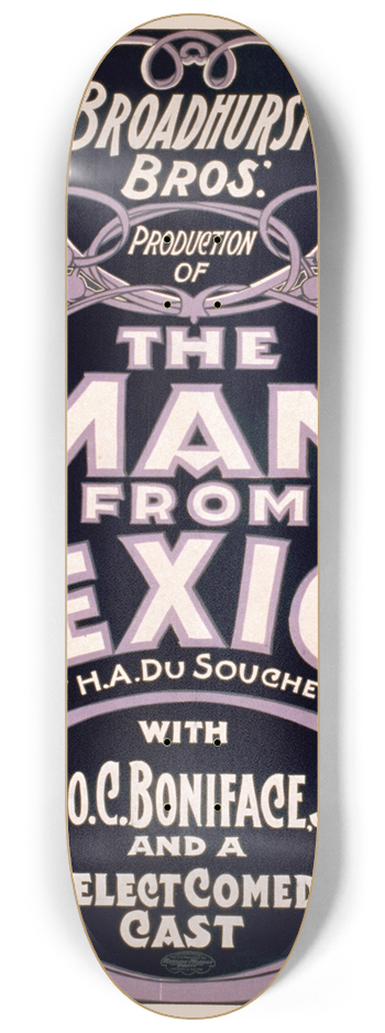 U.S. Printing Co. - The man from Mexico 8.25 inch art skate deck